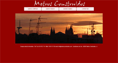 Desktop Screenshot of metrosconstruidos.com