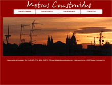 Tablet Screenshot of metrosconstruidos.com
